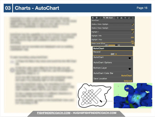 Screen capture of a software interface with 'Charts - AutoChart' settings on a white background.