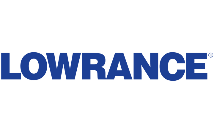 Lowrance logo in blue text on a transparent background.