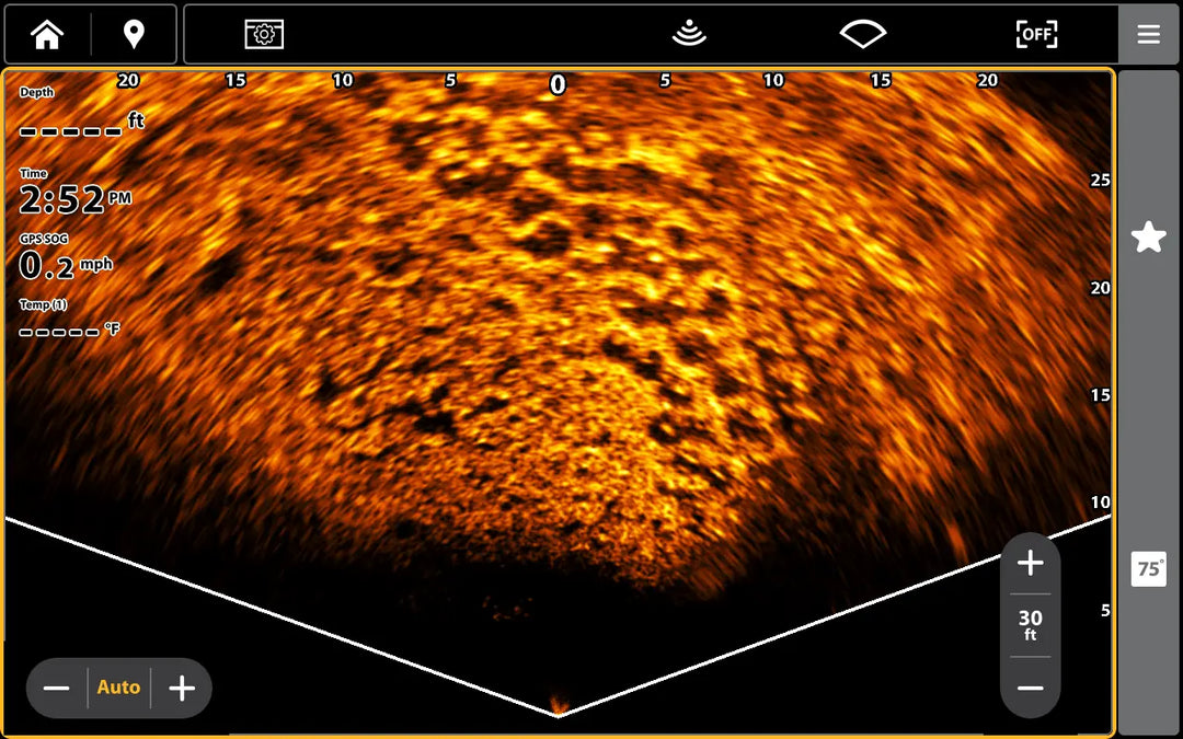 Screenshot of MEGA Live 2 in landscape mode showing bream beds. 
