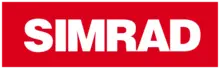 SIMRAD logo on a red background