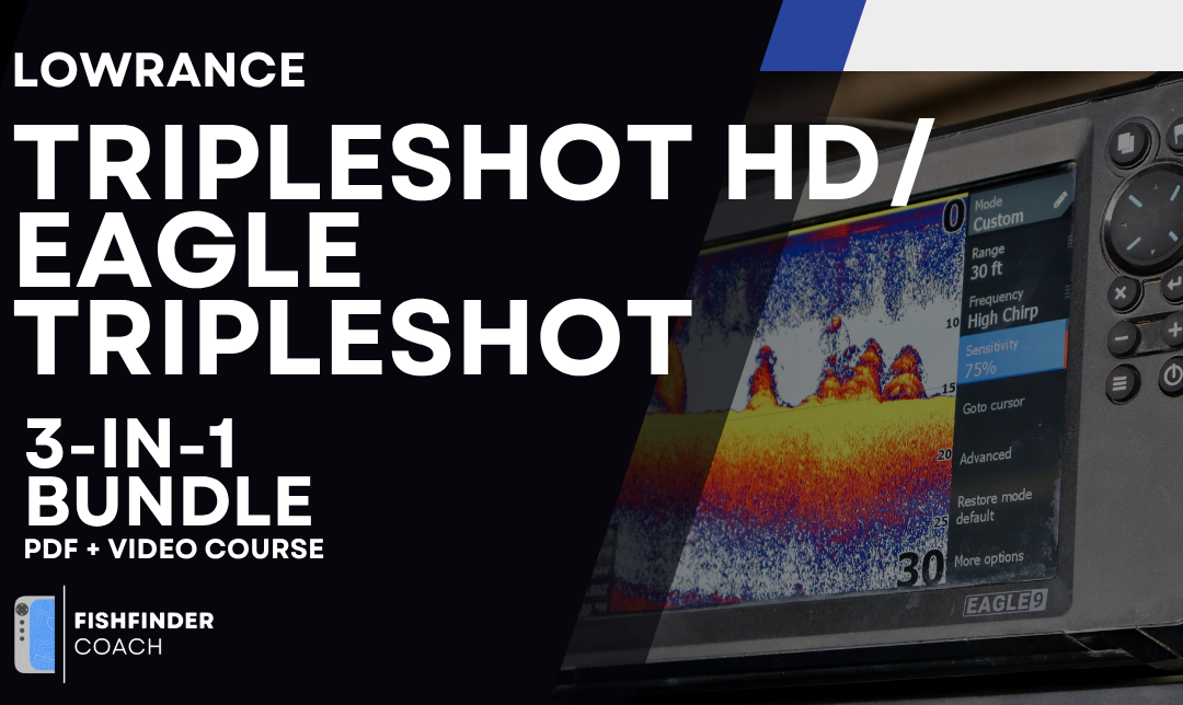 Lowrance TripleShot HD (Eagle TripleShot) Transducer 3-in-1 Sonar Bundle